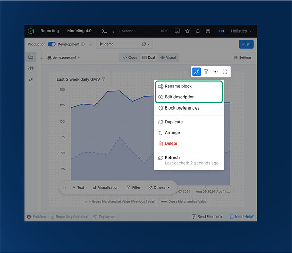 UX roundup - block action menu