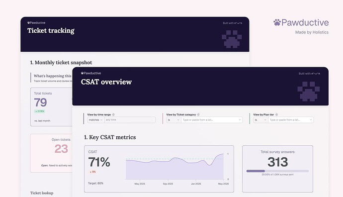 Pawductive - Customer support & CSAT