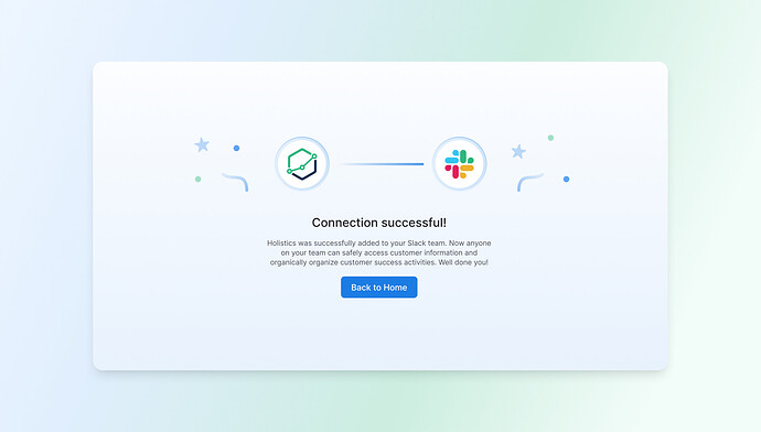 Slack Connection Page Redesign
